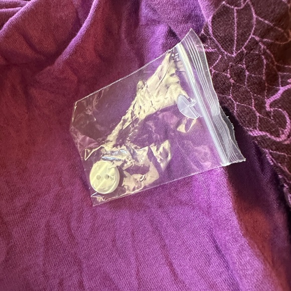 Soma Cool Nights Purple Button-Up Top - Picture 9 of 9